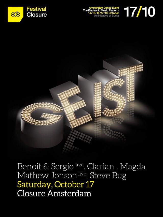 Magda + Mathew Jonson Live + Steve Bug + Benoit & Sergio Live + Clarian (Geist Showcase) - Página frontal