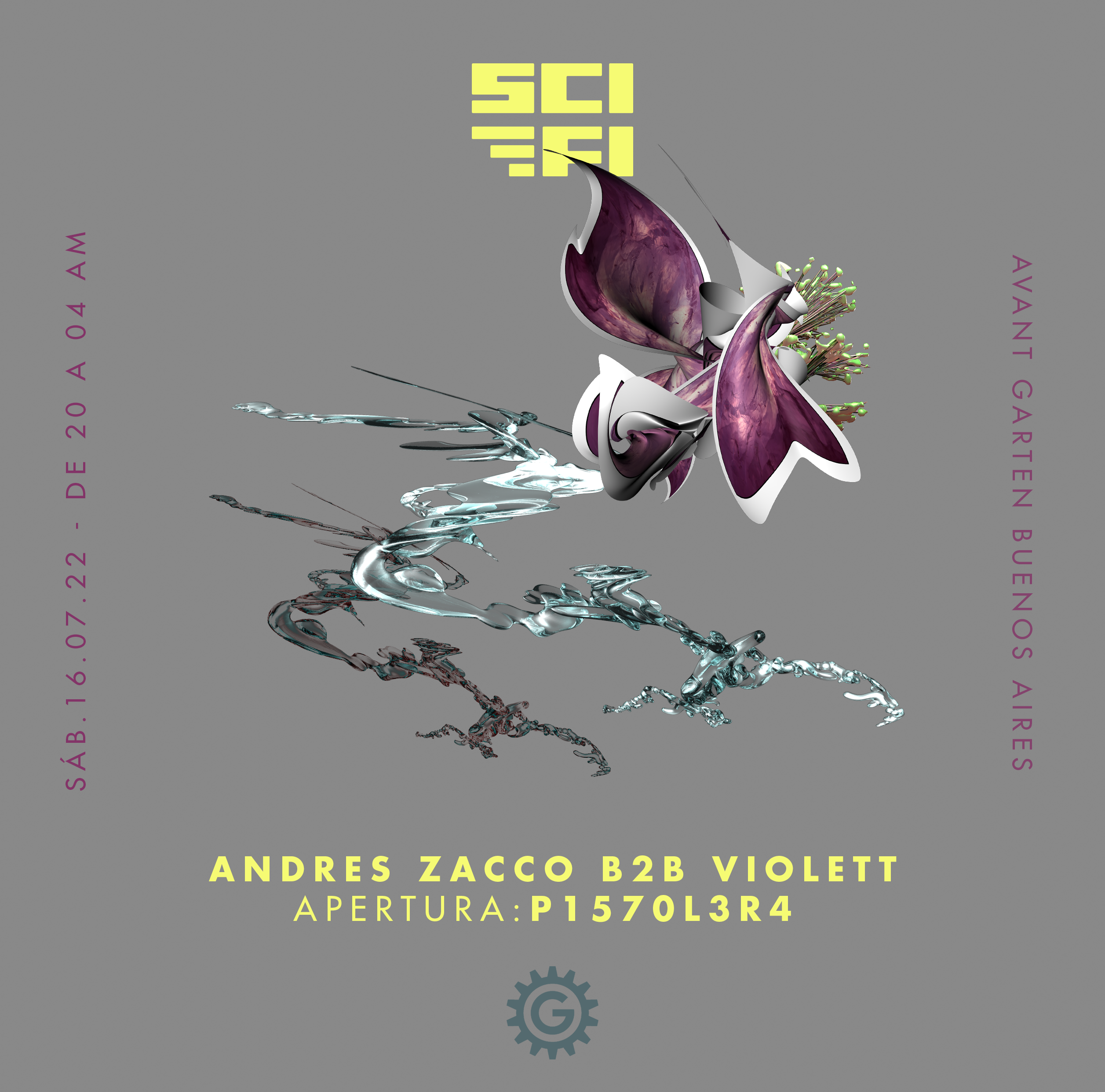 Sci Fi: Violett, Andrés Zacco, P1570L3R4 - Página frontal