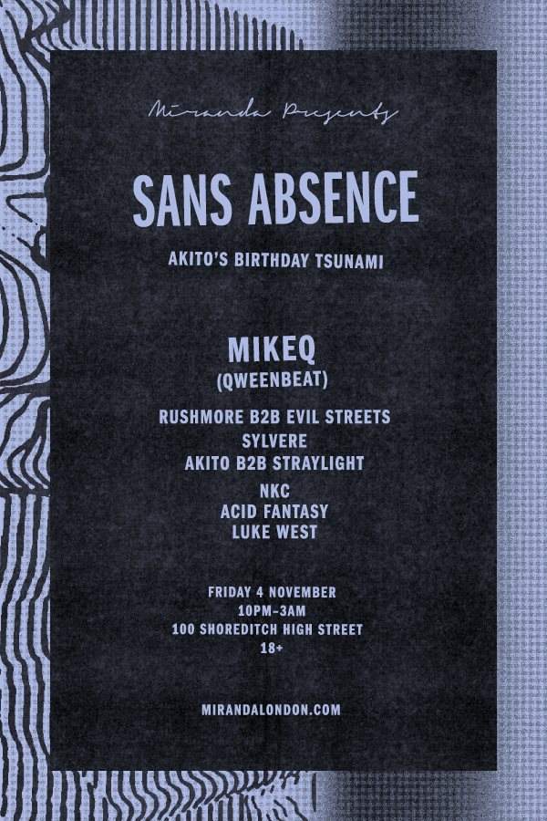 Miranda presents: Sans Absence - Akito's Birthday Tsunami - Página frontal