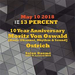 10 Years of 13% feat. Moritz von Oswald & Ostrich - Página frontal