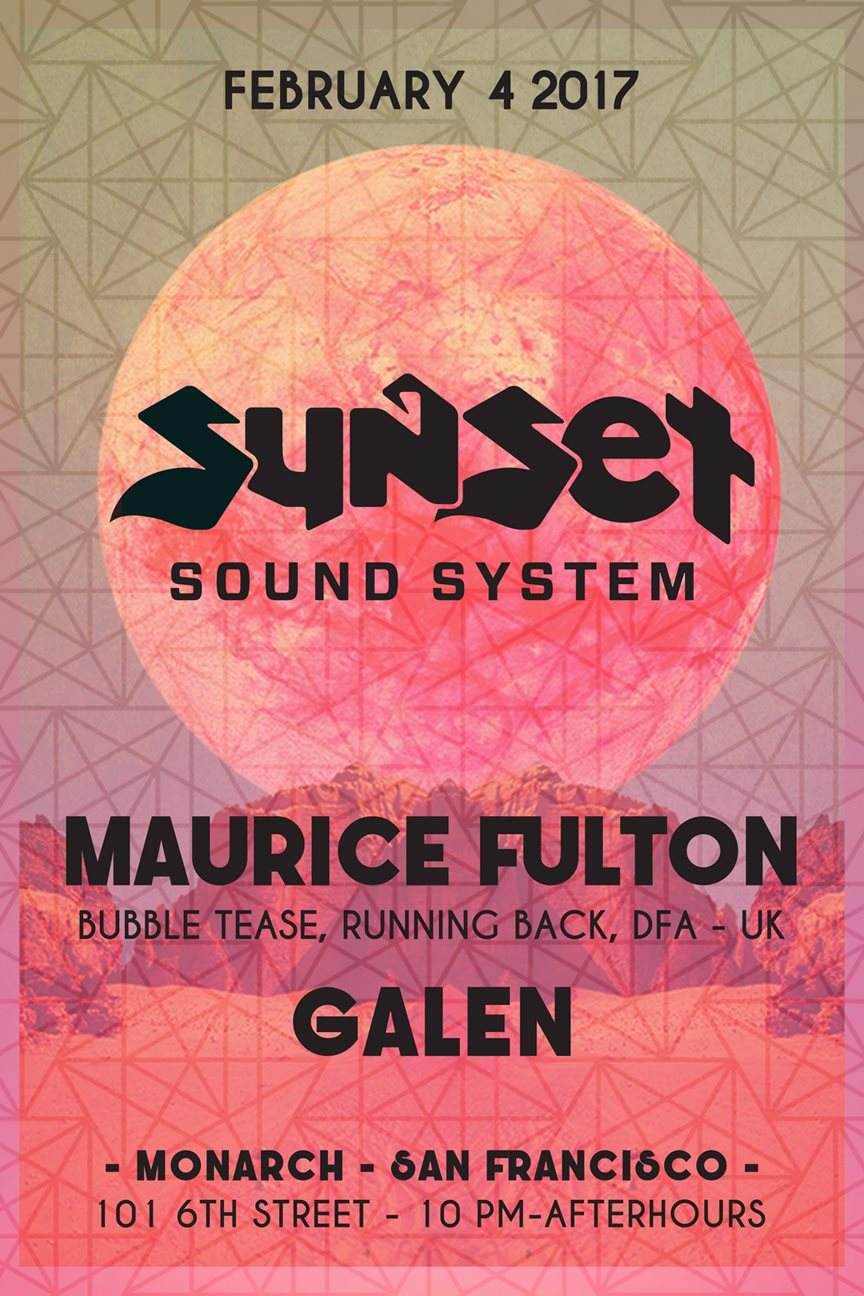 Sunset Sound Get Down with Maurice Fulton & Galen - Página trasera