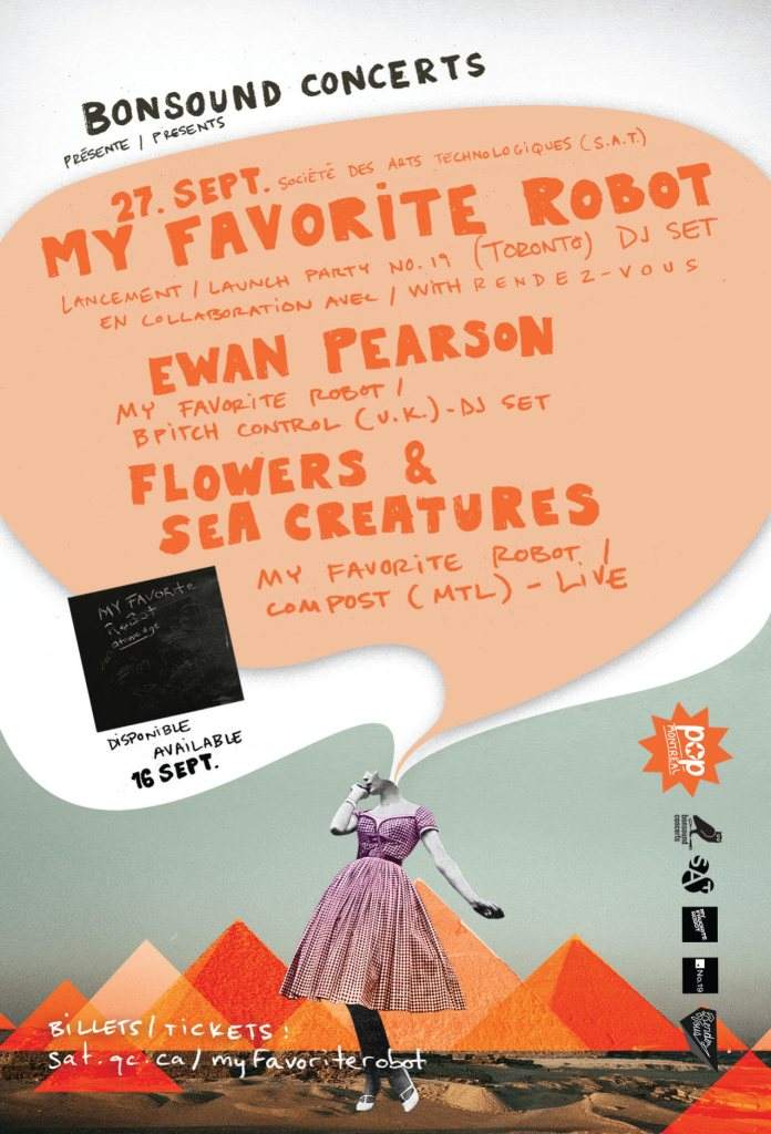Album Launch - My Favorite Robot + Ewan Pearson + Flowers & Sea Creatures - Página frontal