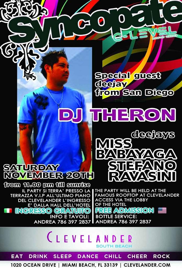Miss Babayaga DJ At Syncopate Party - Página frontal