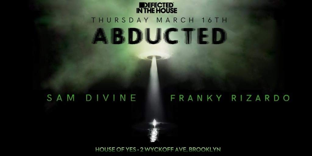 Defected In the House - Abducted: Sci Fi Party - Página frontal