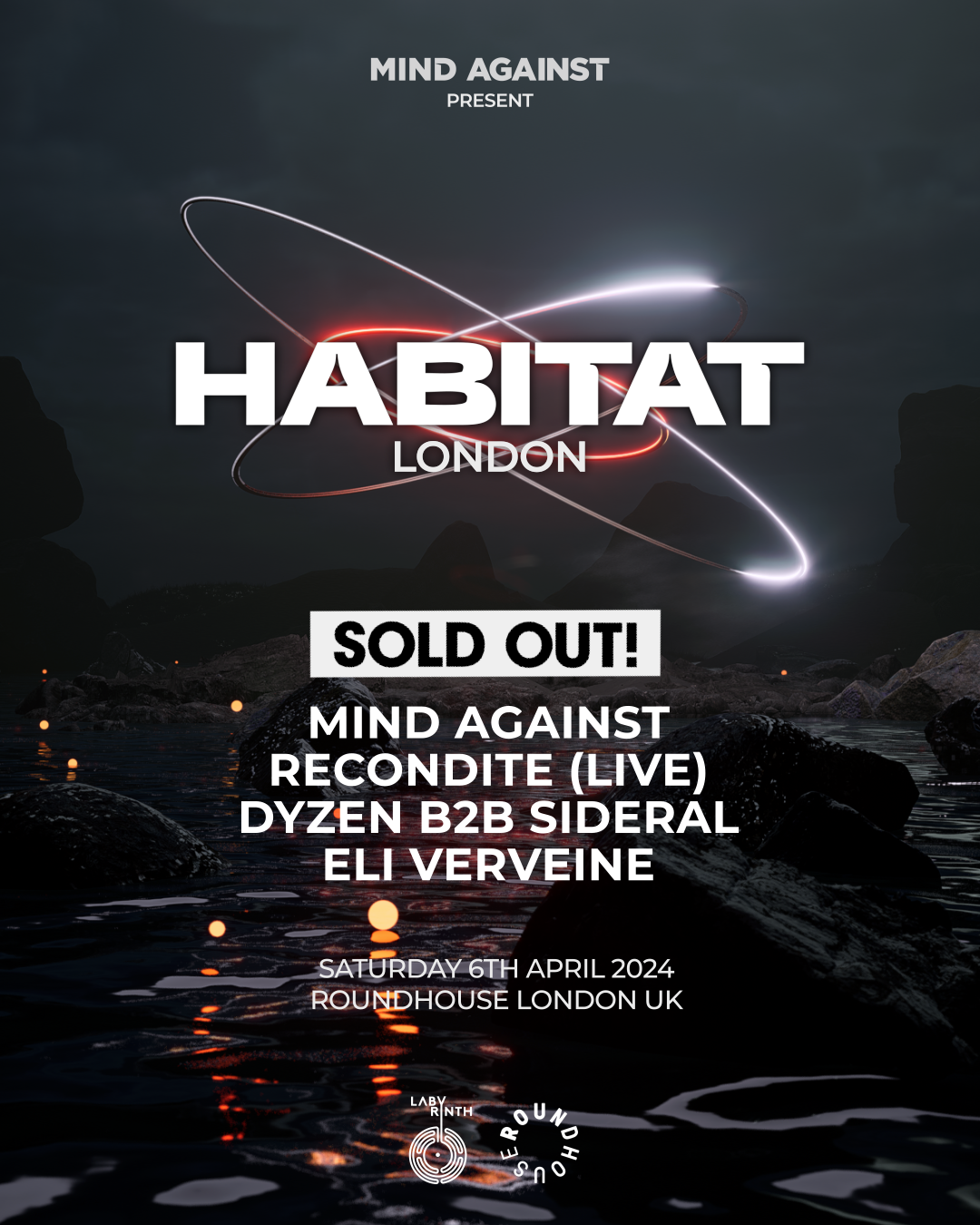 SOLD OUT: Mind Against present HABITAT London - フライヤー表