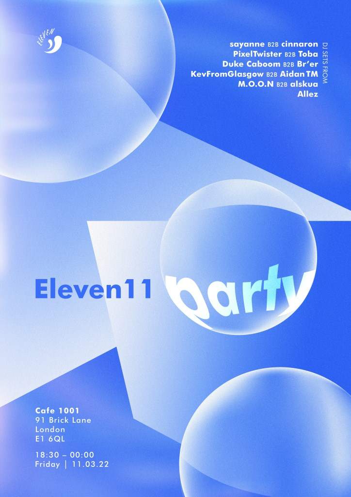 Eleven11 Party - フライヤー表