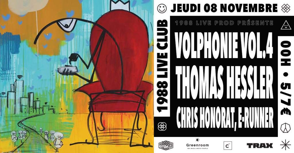 Vol.4 with Thomas Hessler, Chris Honorat & E-Runner - フライヤー表