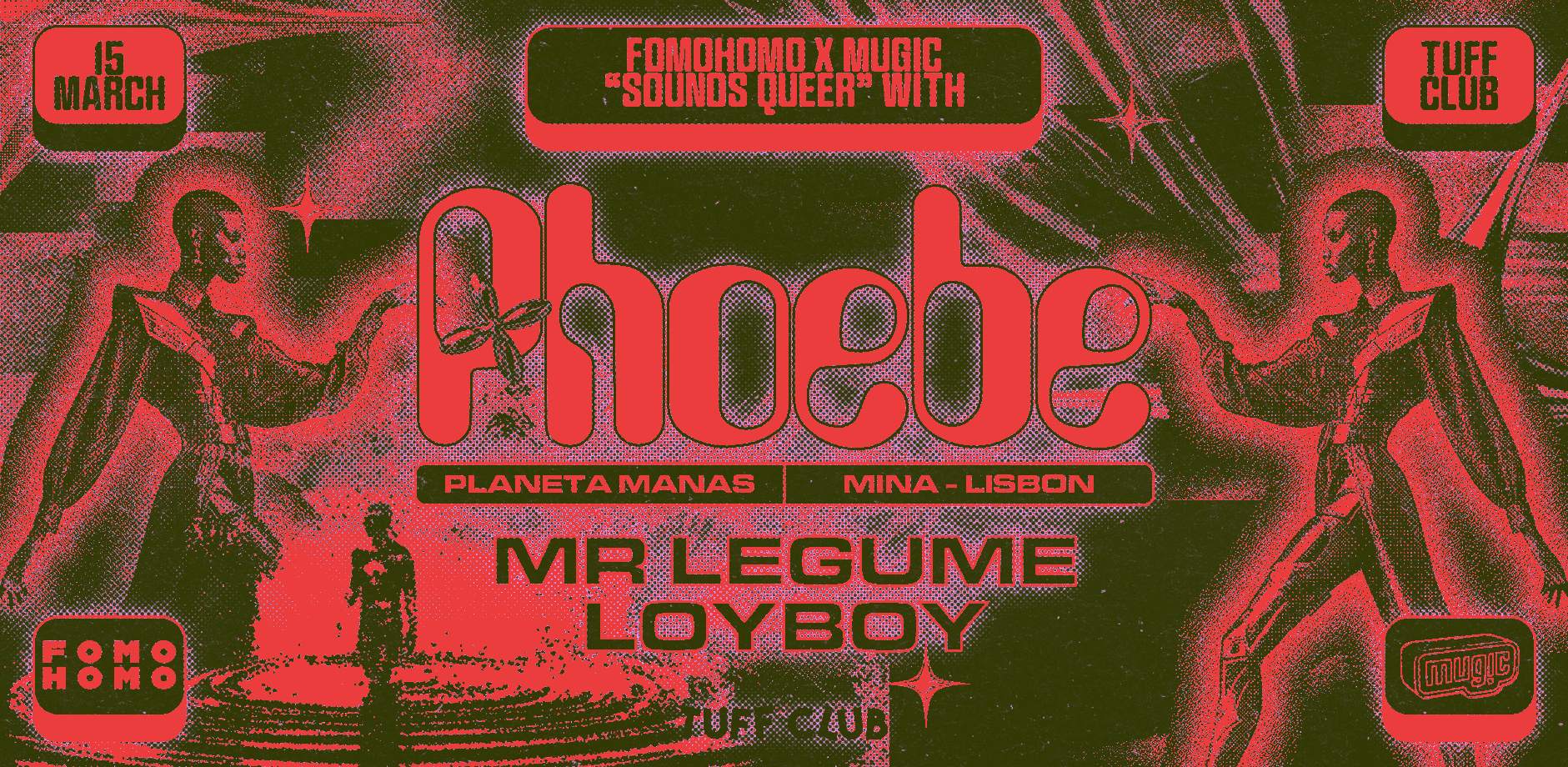 FOMOHOMO x MUGIC presents SOUNDS QUEER with PHOEBE - フライヤー表