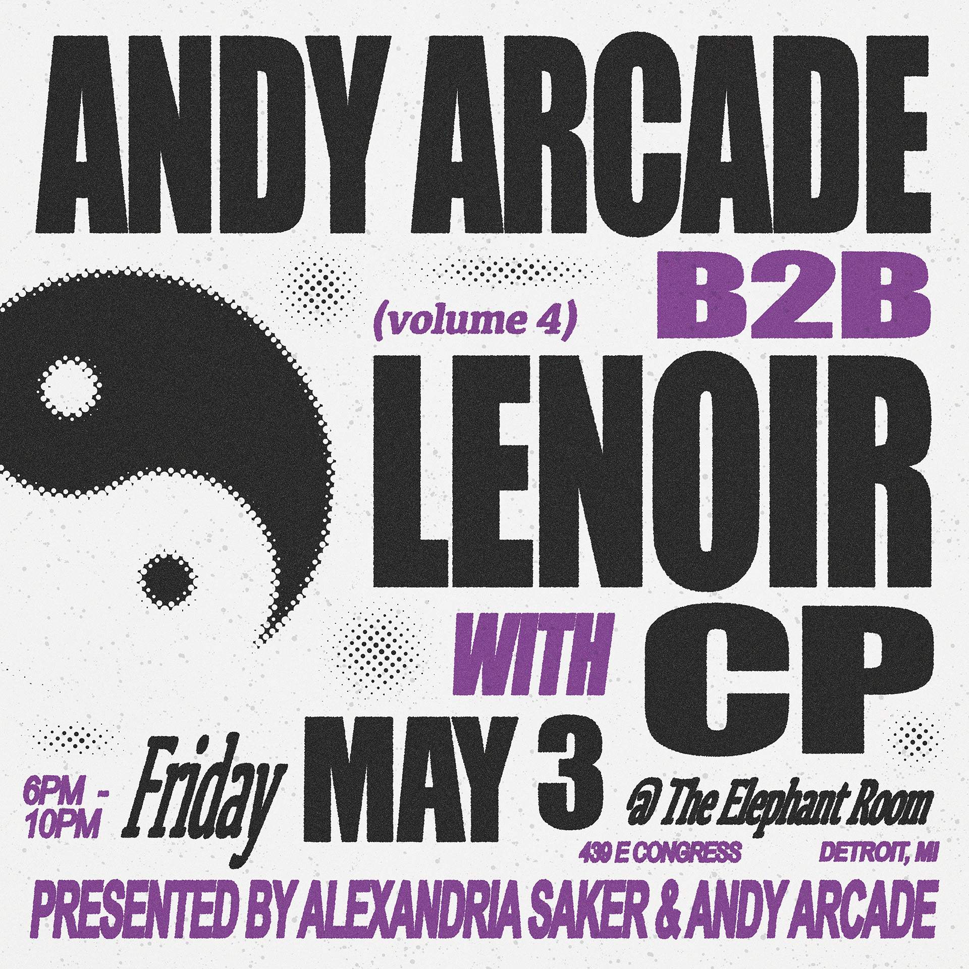Andy Arcade B2B LeNoir, with CP - フライヤー表