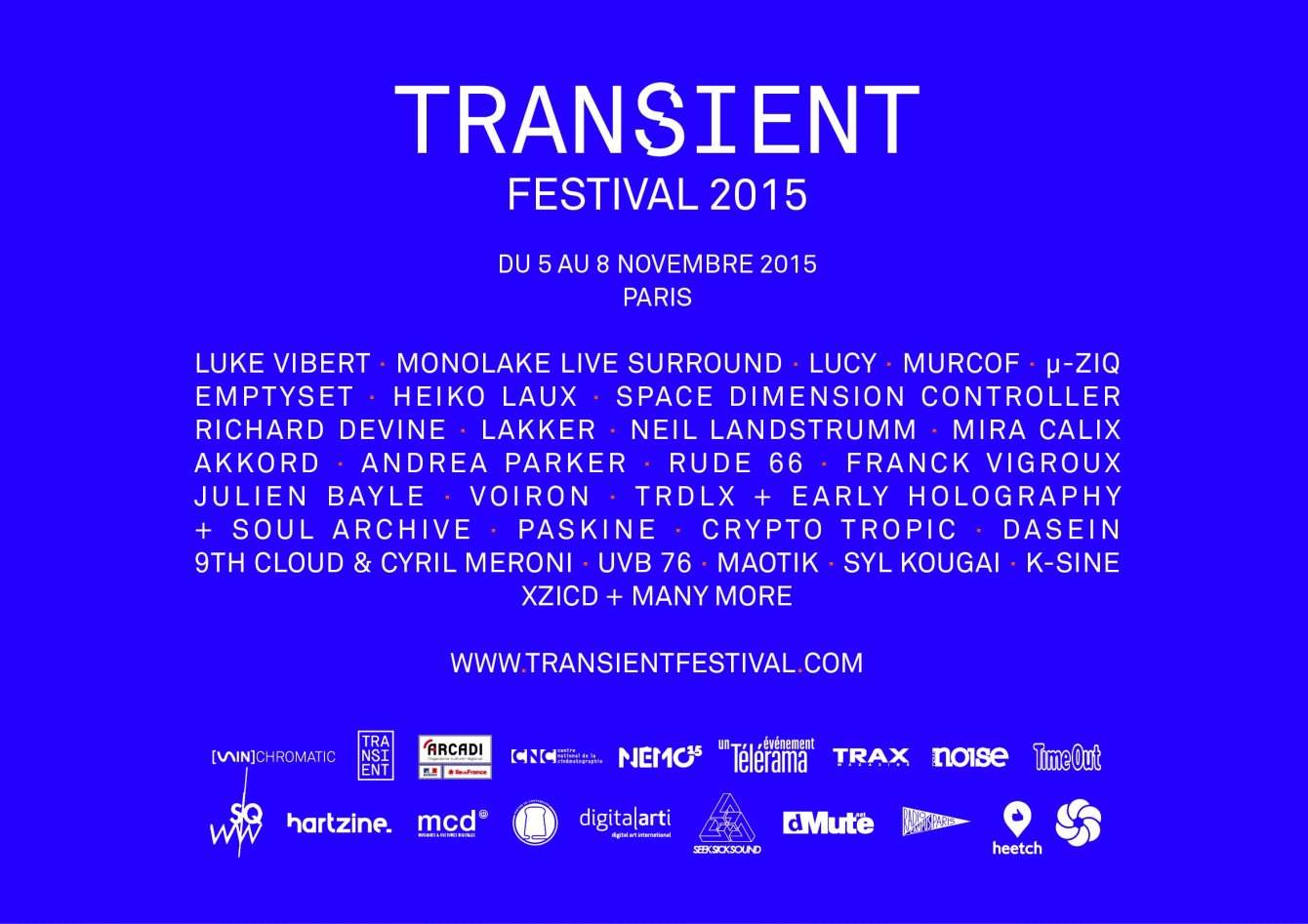 Transient Festival 2015 - フライヤー裏
