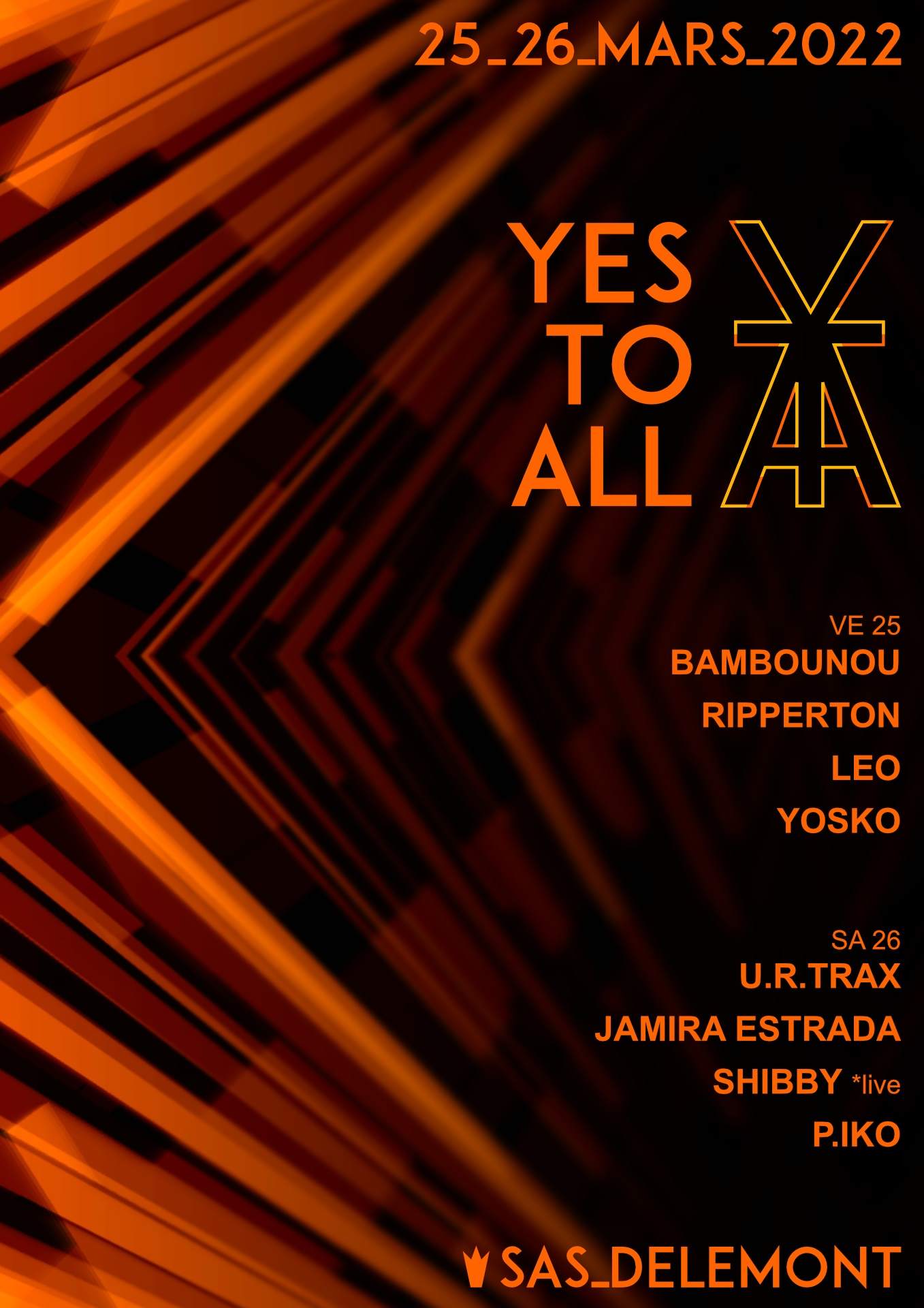 Yes To All Festival - フライヤー表