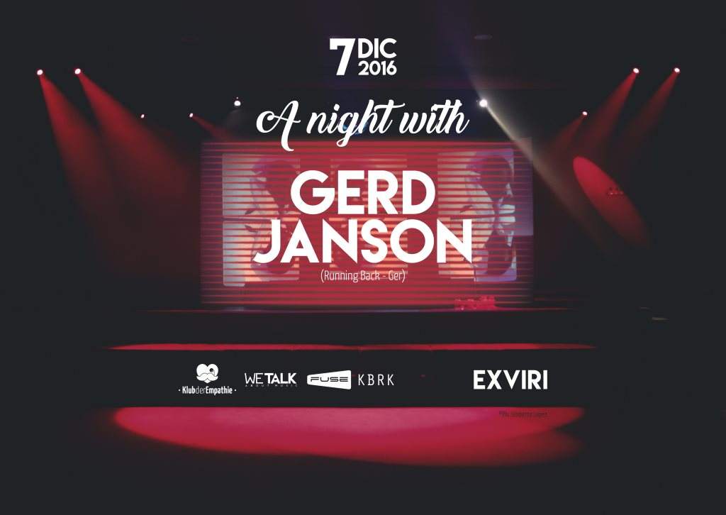 A Night with Gerd Janson - フライヤー表