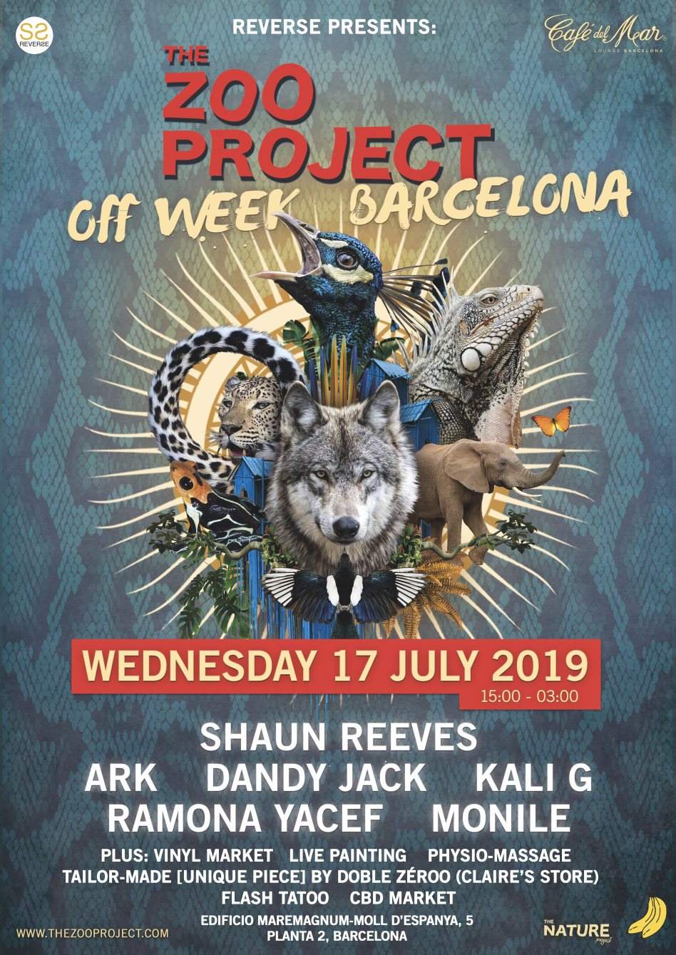 Reverse Invites The Zoo Project OFF Week 2019 - フライヤー表