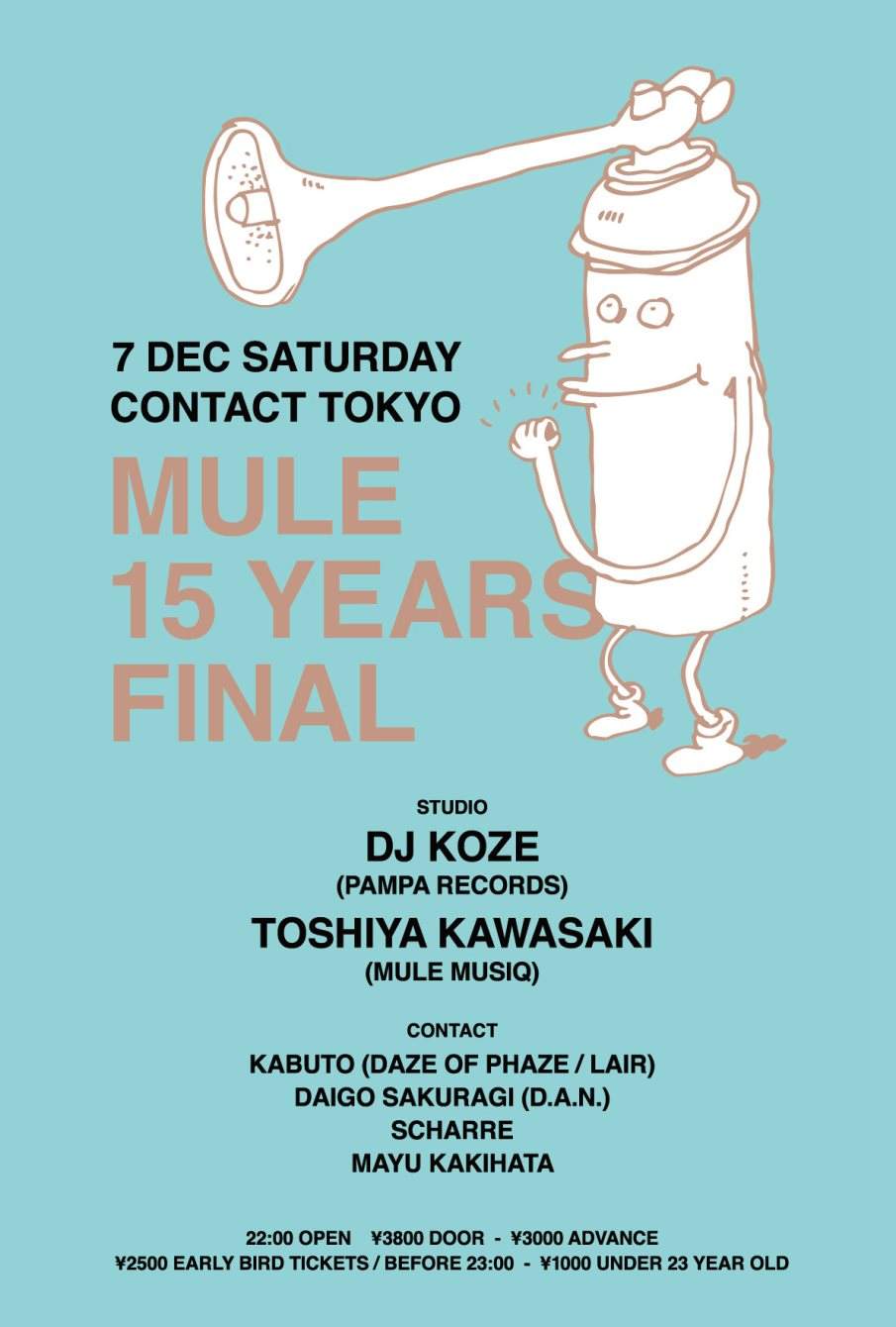 Conductor presents 15 Years of Mule Musiq Feat. DJ Koze - フライヤー表