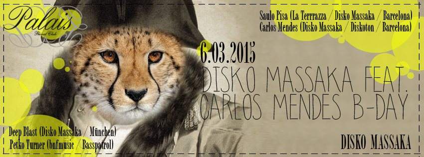 Disko Massaka Feat. Carlos MENDES' B-Day - Página frontal