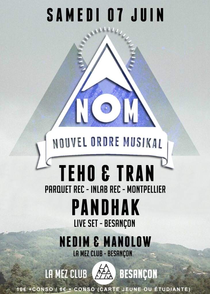 Nouvel Ordre Musikal with Teho & Tran - Página frontal