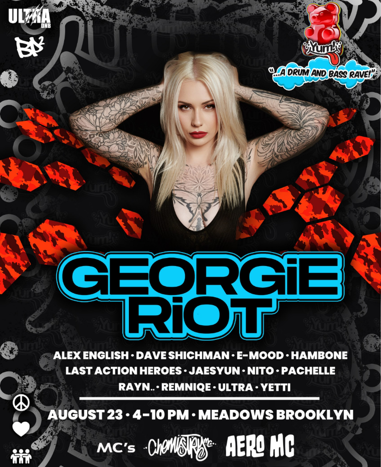 Georgie Riot (UK) - BIG DRUM AND BASS DAY RAVE at The Meadows, New York ...