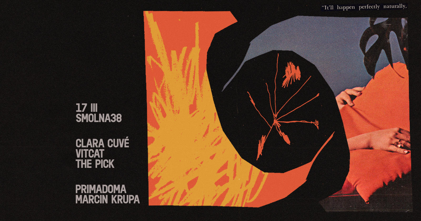 Clara Cuvé / vitcat / The Pick / Primadoma / Marcin Krupa - フライヤー表