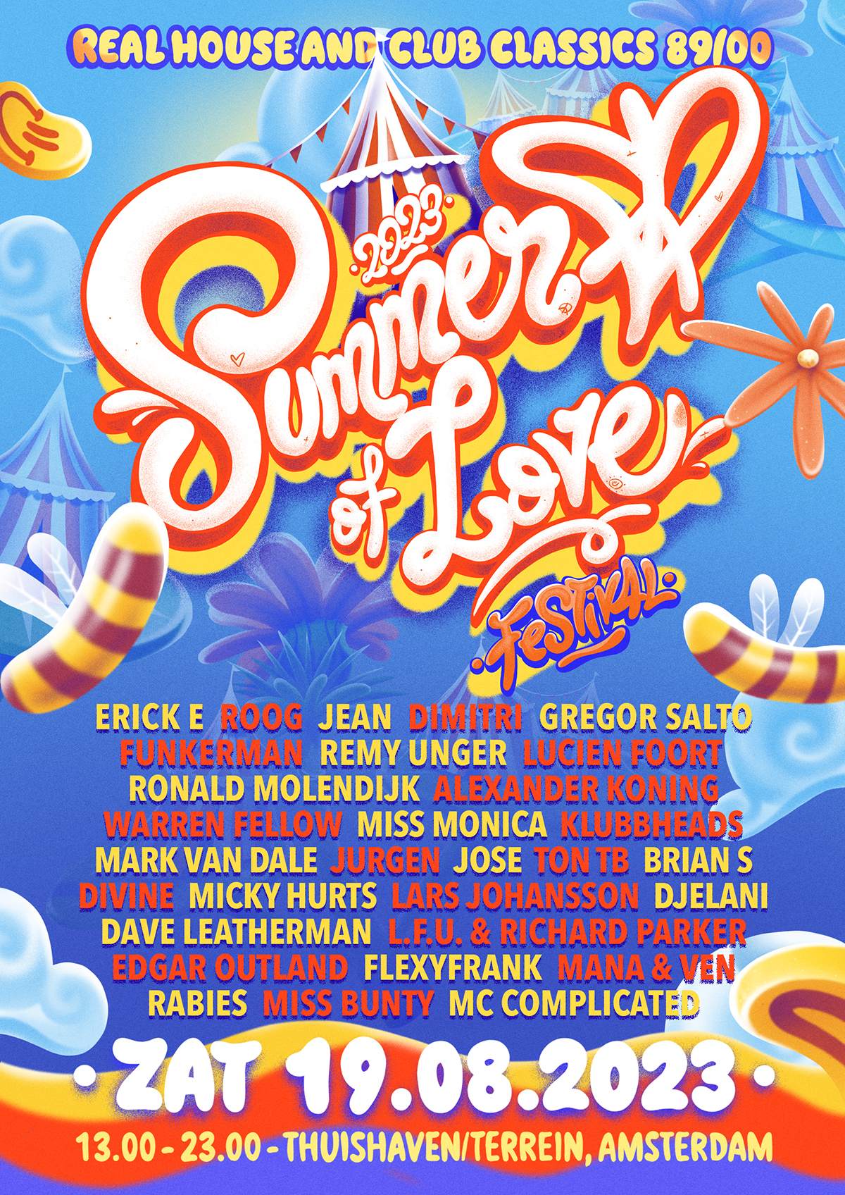 SOLD OUT - Summer Of Love - Thuishaven[terrein] - Real House & Club Classics 89/05 - フライヤー裏