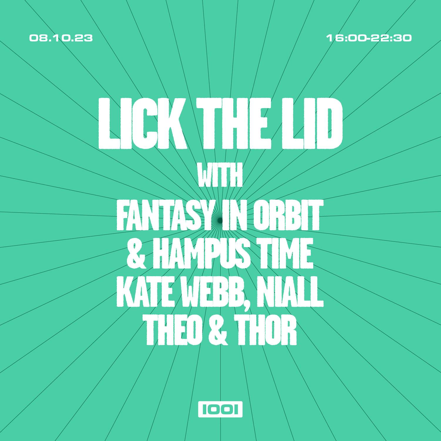 Lick The Lid with Fantasy In Orbit & Hampus Time, Kate Webb, NIALL, Theo & Thor - Página trasera