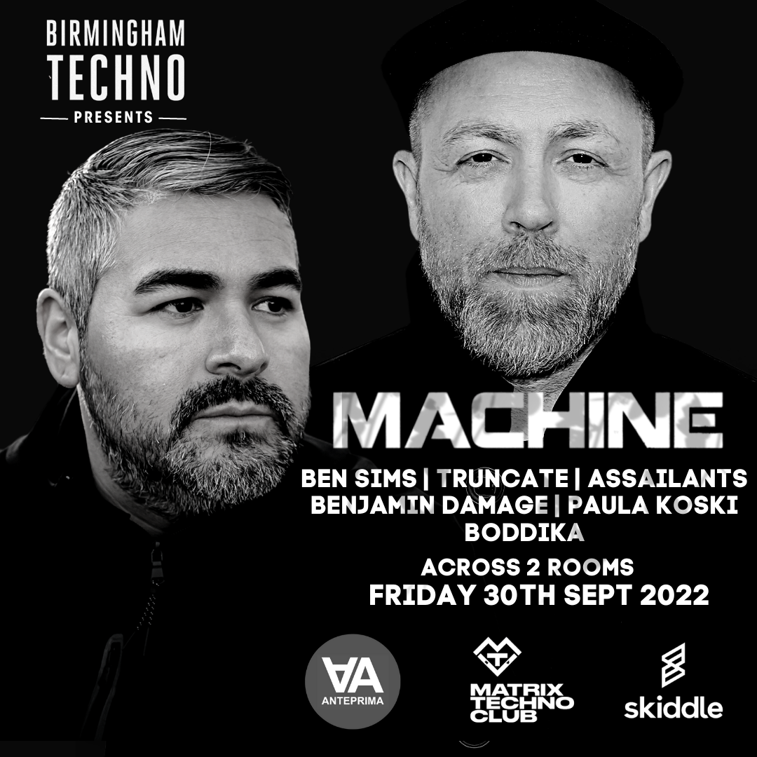 Birmingham techno presents... MACHINE - フライヤー表