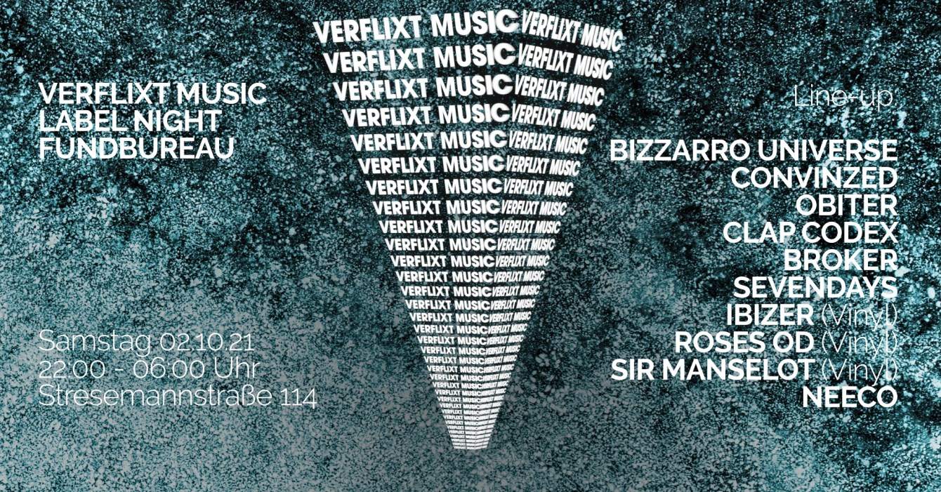 Verflixt Music Label Night Fundbureau - Página frontal