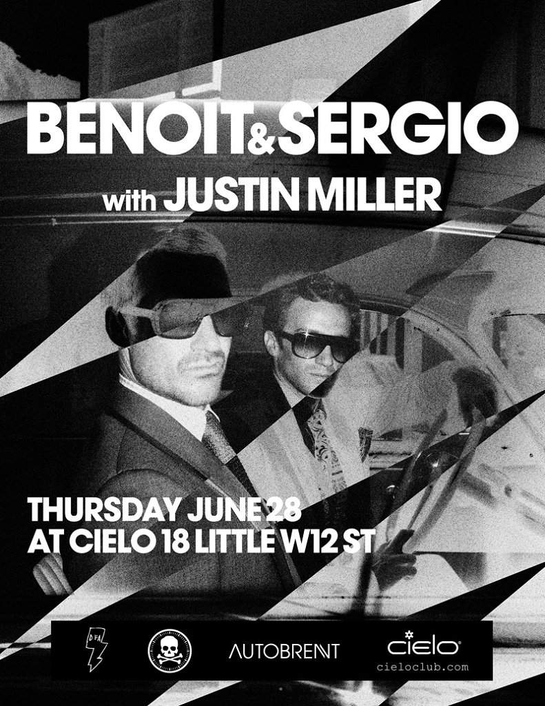 Benoit & Sergio (Live) with Justin Miller - フライヤー表