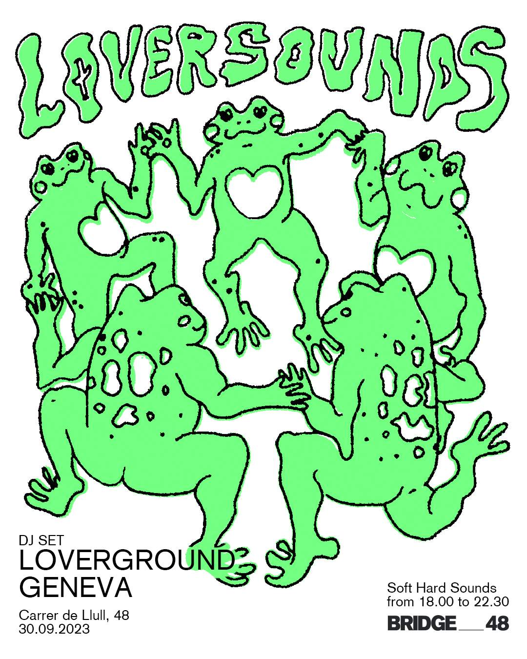 Loversounds presents: Loverground & geneva - フライヤー表