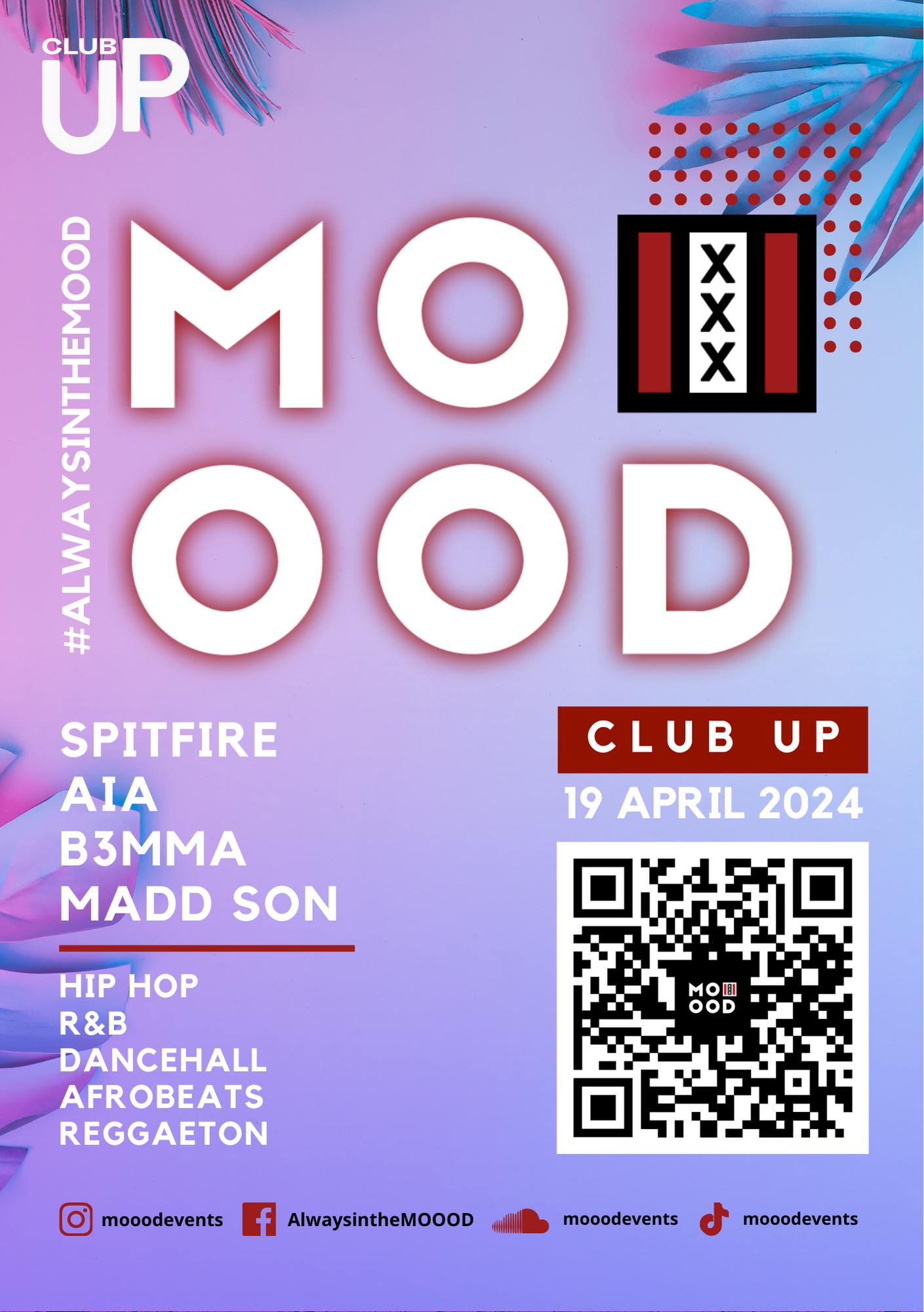 MOOOD x Club Up - Página frontal