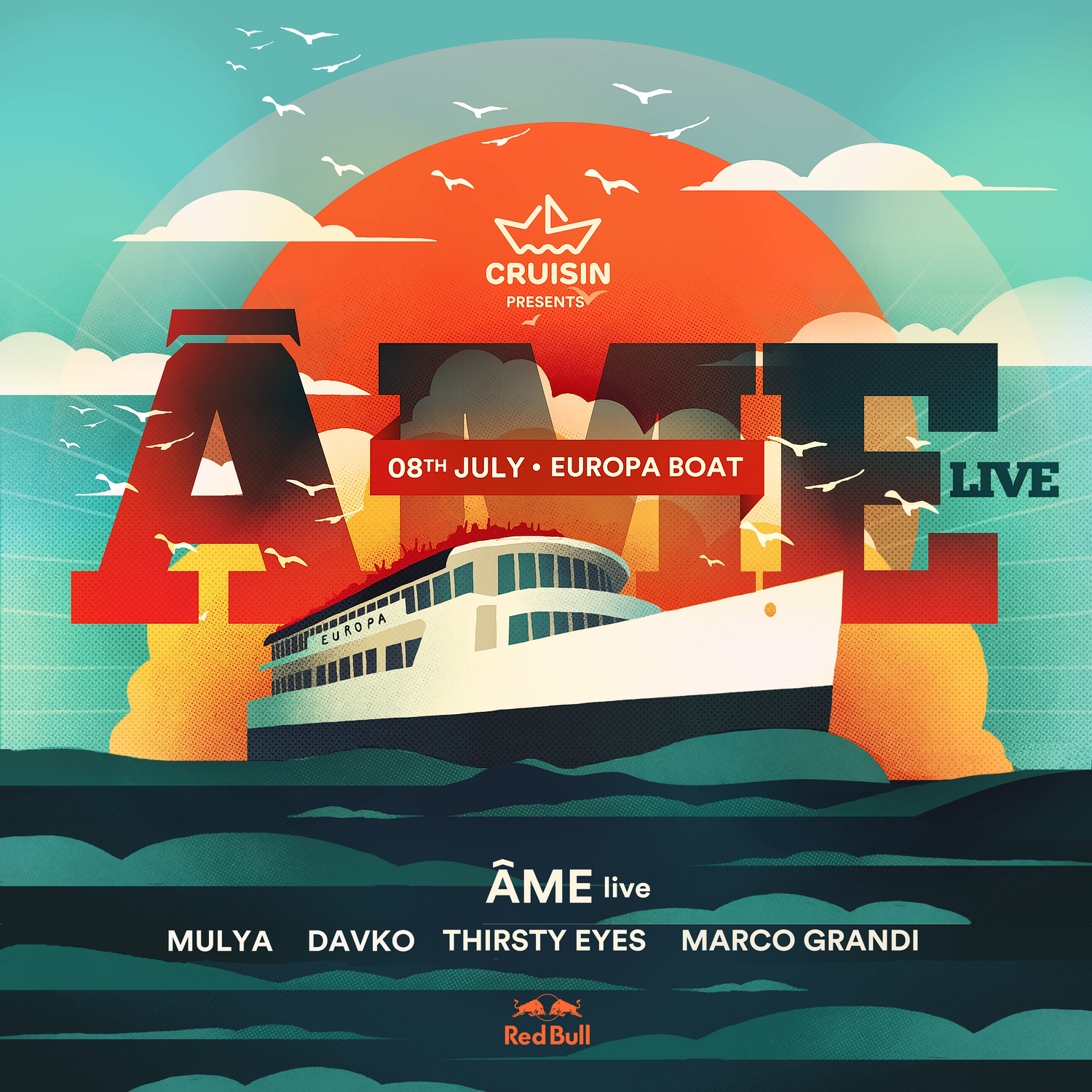 Cruisin Boat Party with ÂME live 0708 - フライヤー表