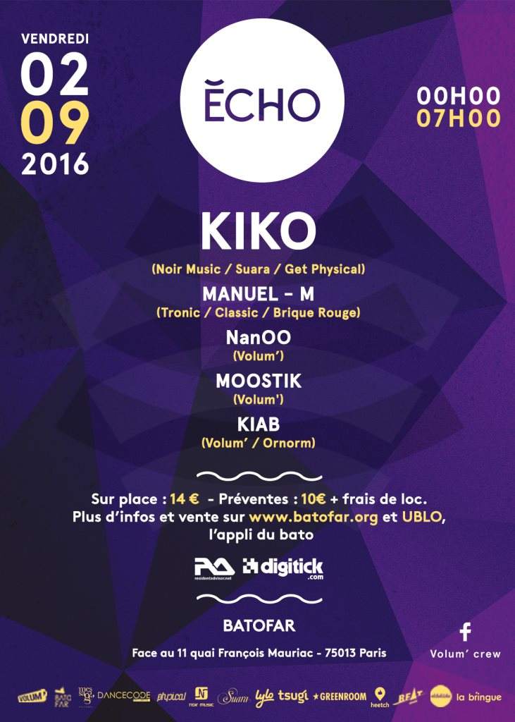 Echo with Kiko & Manuel M - Página frontal