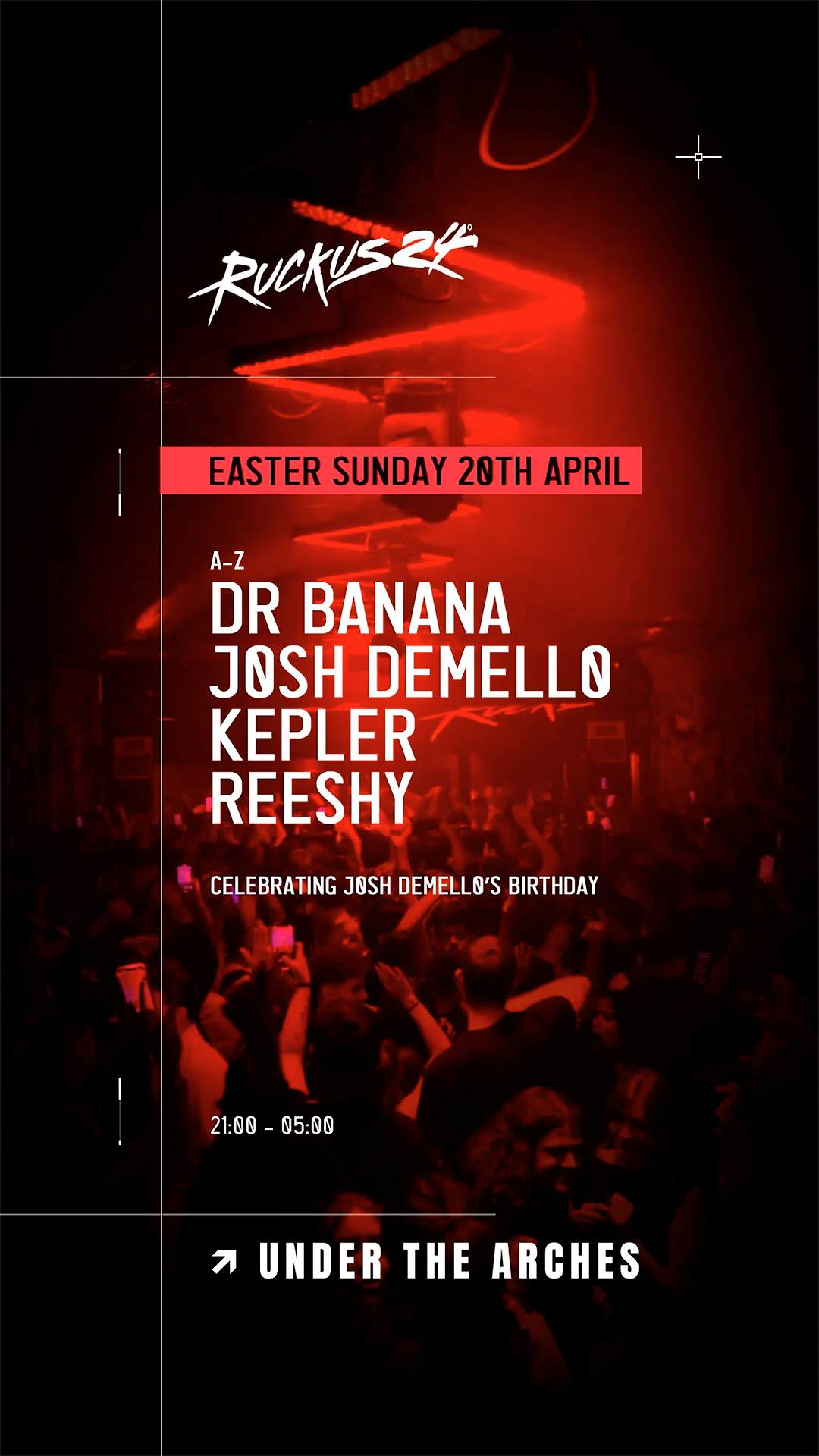 Ruckus24 - Dr Banana, Kepler & Reeshy at Under The Arches, Leeds