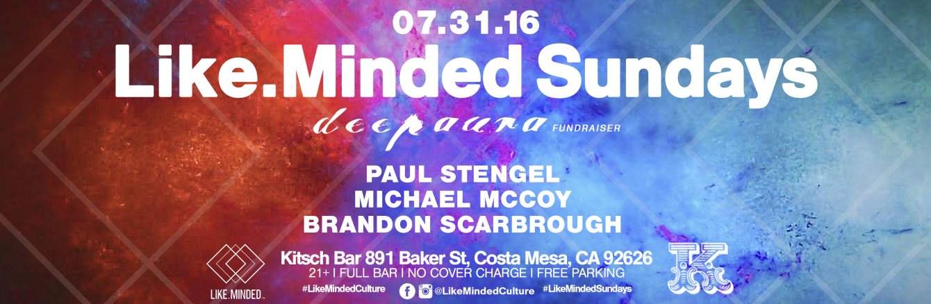 Like.Minded Sundays with Brandon Scarbrough, Michael Mccoy & Paul Stengel - Página frontal