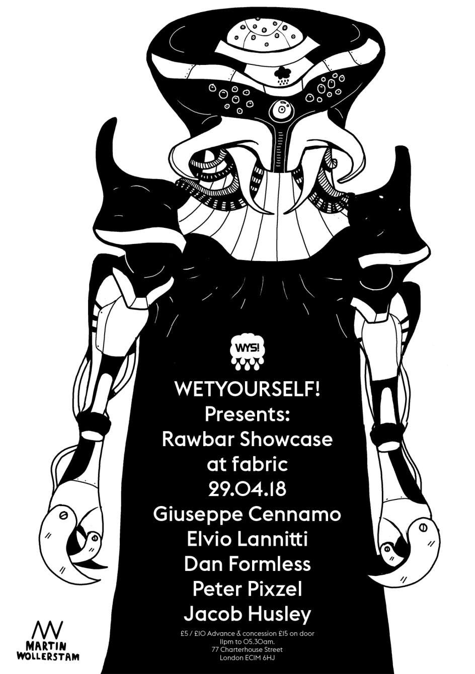 WetYourSelf! Rawbar Showcase Giuseppe Cennamo & Elvio Iannitti - Página frontal