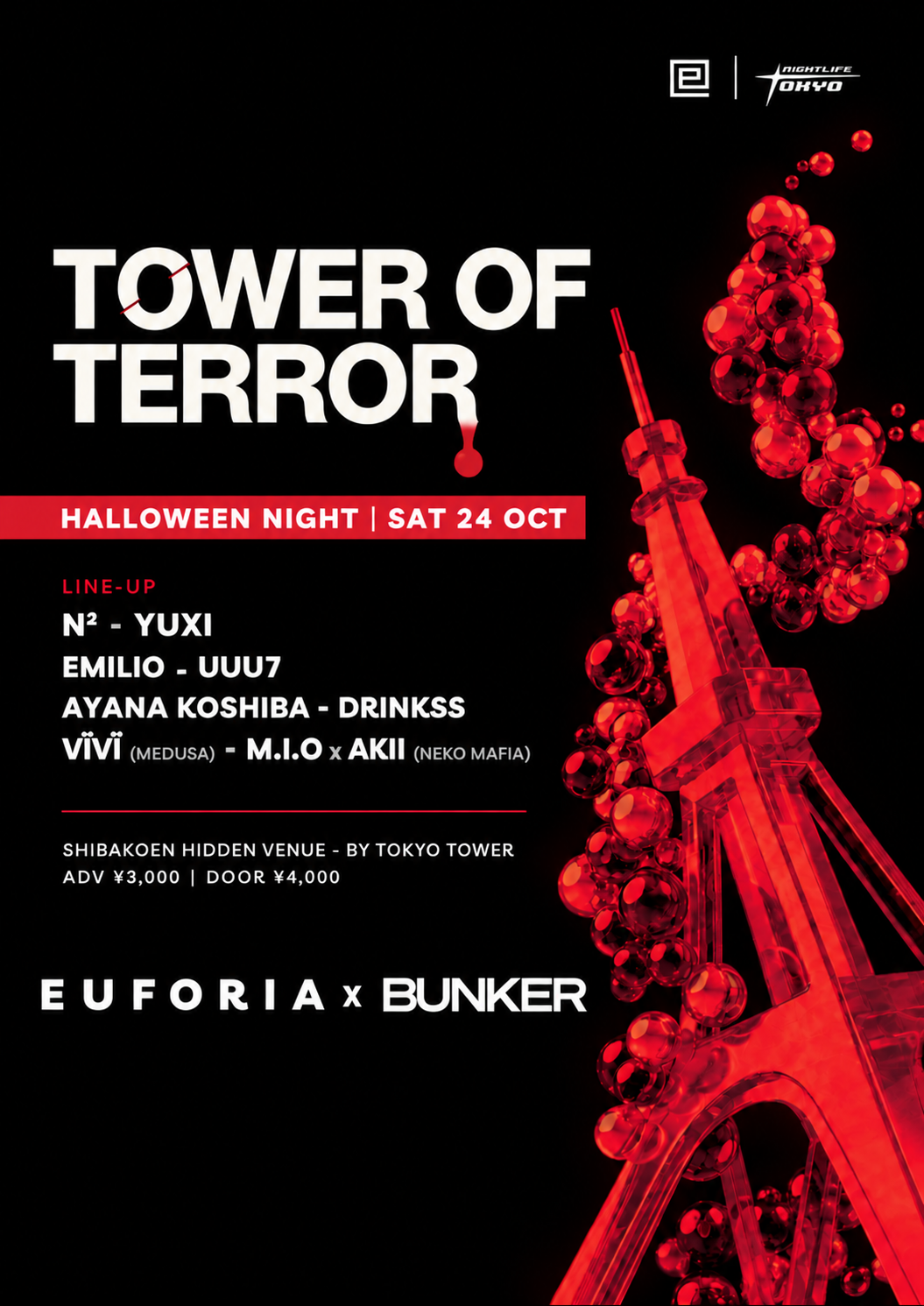 EUFORIA x BUNKER RAVE: TOWER OF TERROR - TECHNO - HARD GROOVE - HARD ...