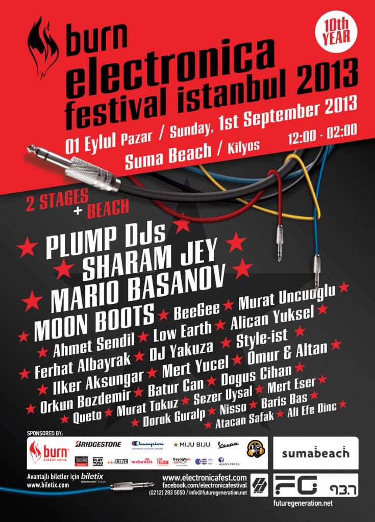 Electronica Festival Istanbul - フライヤー表