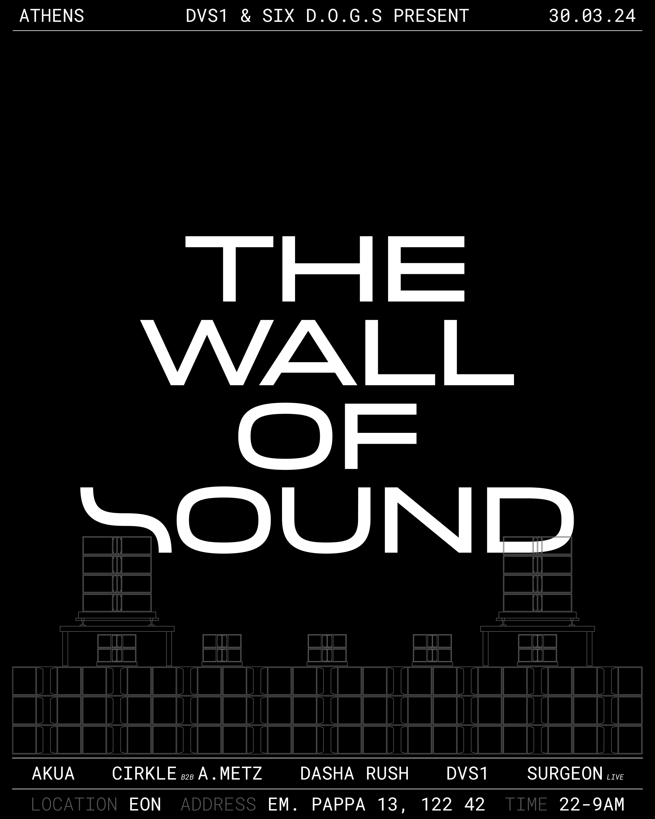 DVS1 & SIX D.O.G.S: THE WALL OF SOUND - Página frontal