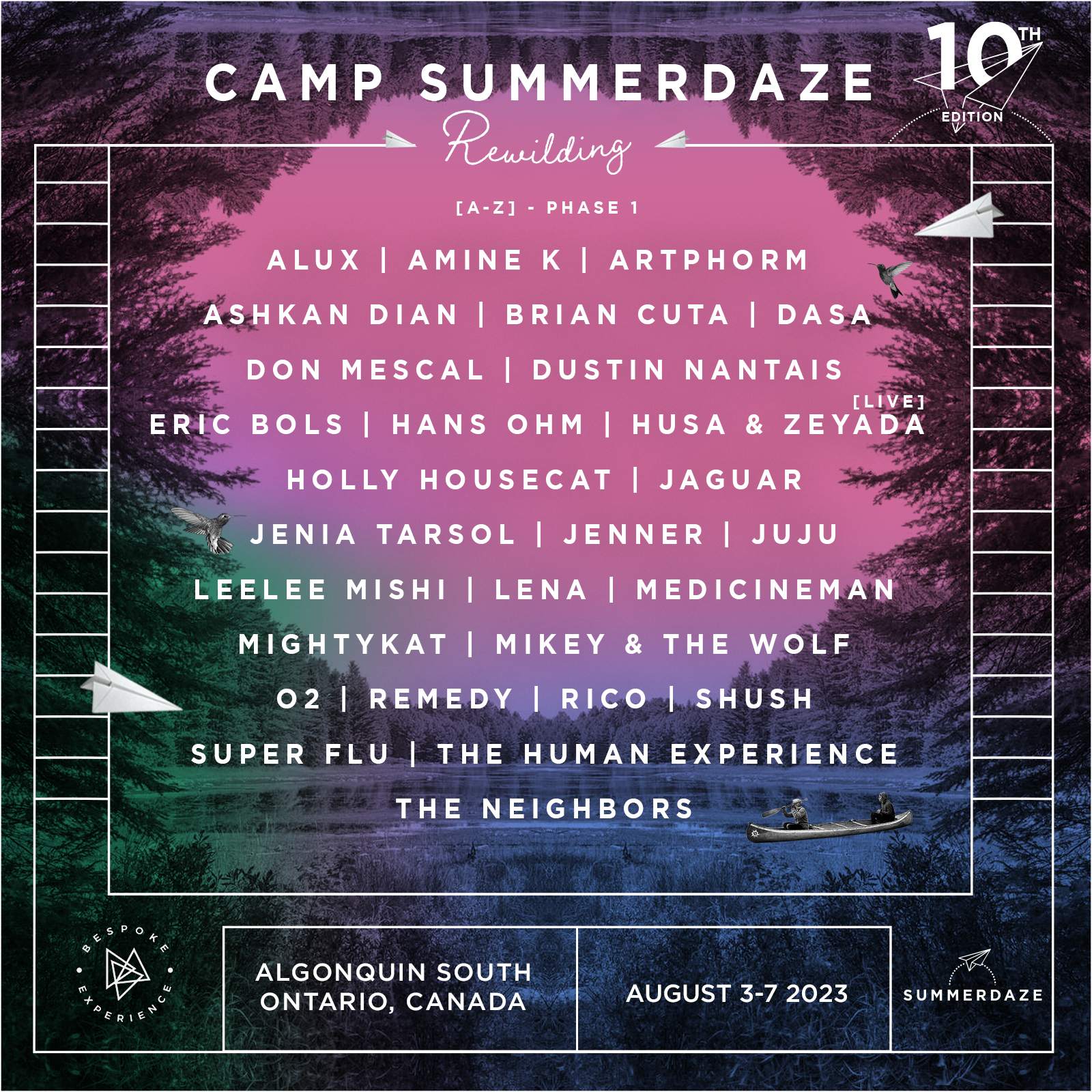 Camp SummerDaze (south east Algonquin Park) - フライヤー表