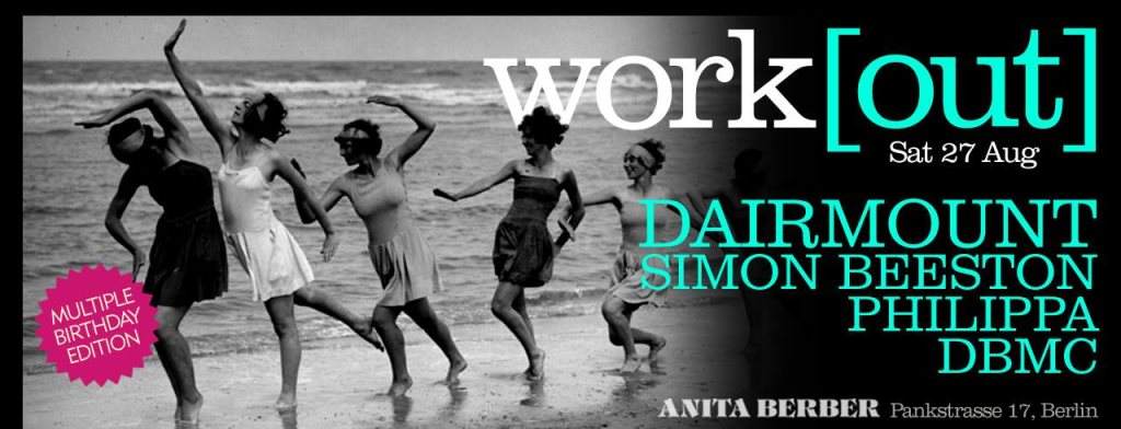 Workout with Dairmount, Dbmc, Simon Beeston, Philippa - フライヤー表