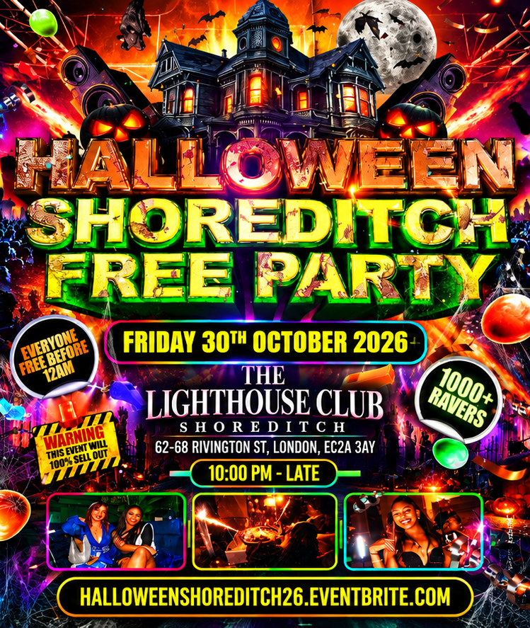 Halloween Shoreditch Free Party - Everyone Free Before 12AM at The ...