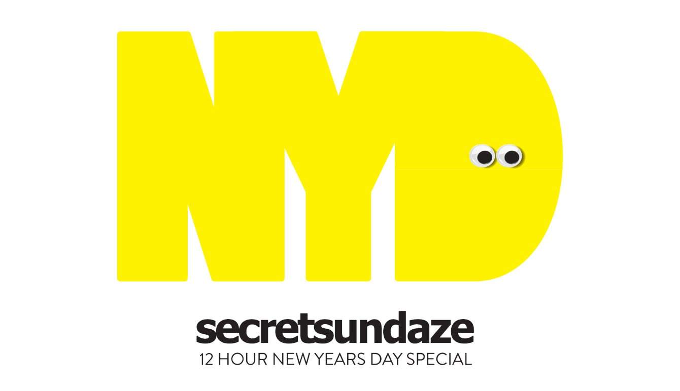 Secretsundaze 12 Hour New Years Day Special with Efdemin, Patrice Scott & Zenker Brothers - フライヤー表