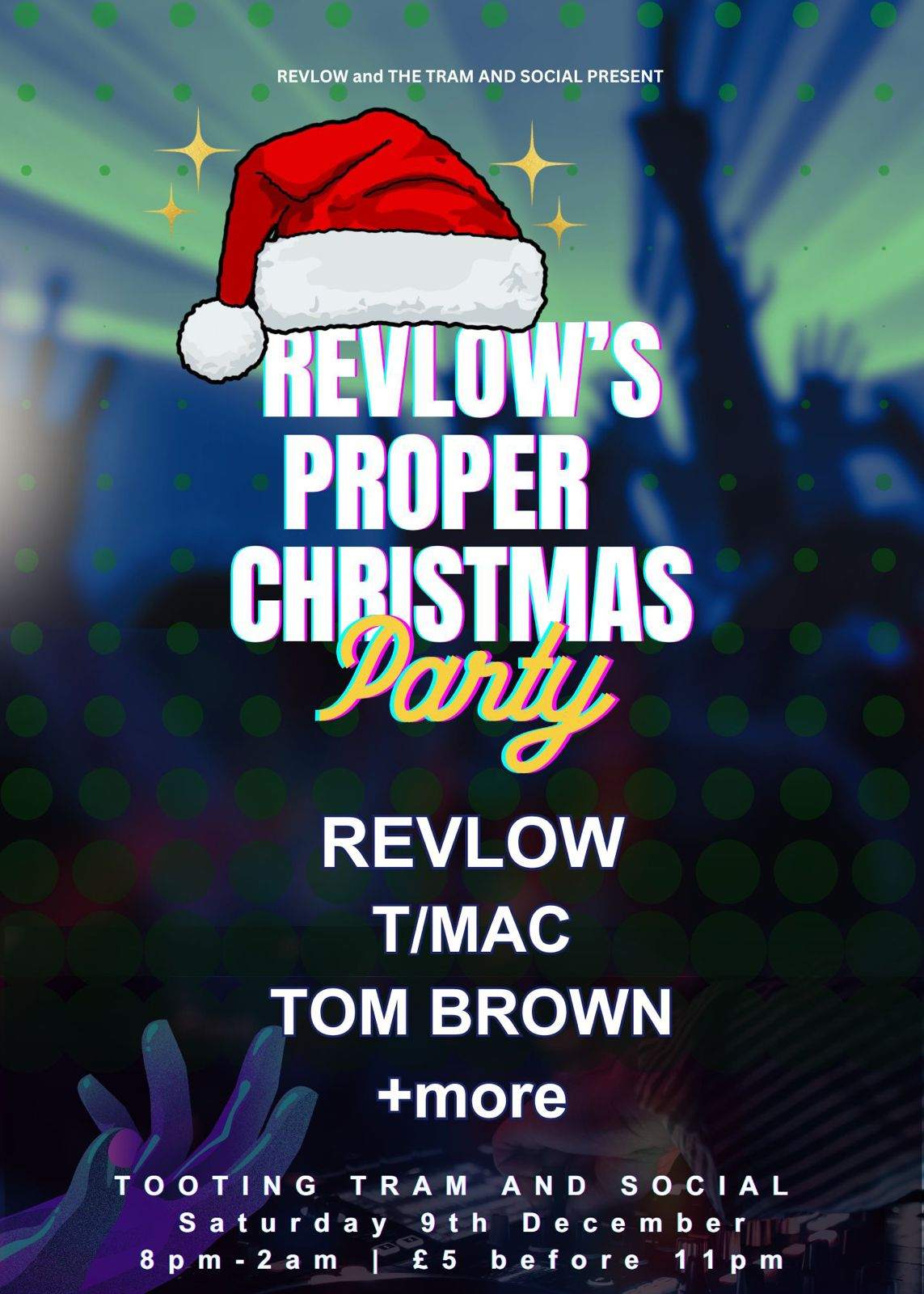 Revlow's Proper Christmas Party - フライヤー表
