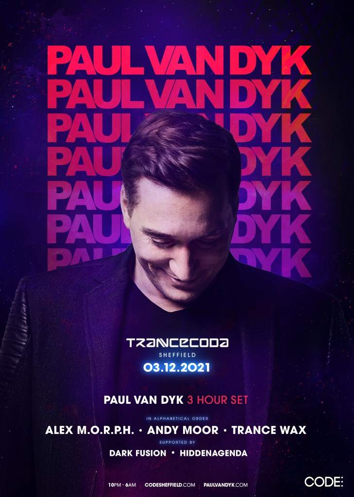Trancecoda - Paul van Dyk - Página frontal