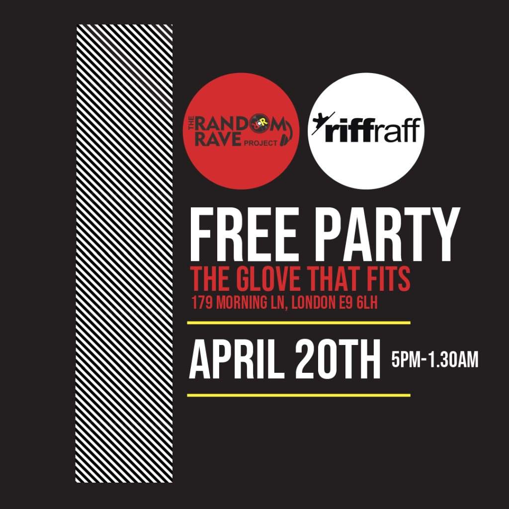 The RRP X Riffraff Free Party - Página frontal