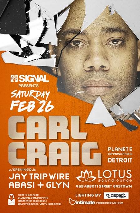 20 Years Planet E with Carl Craig - Página frontal