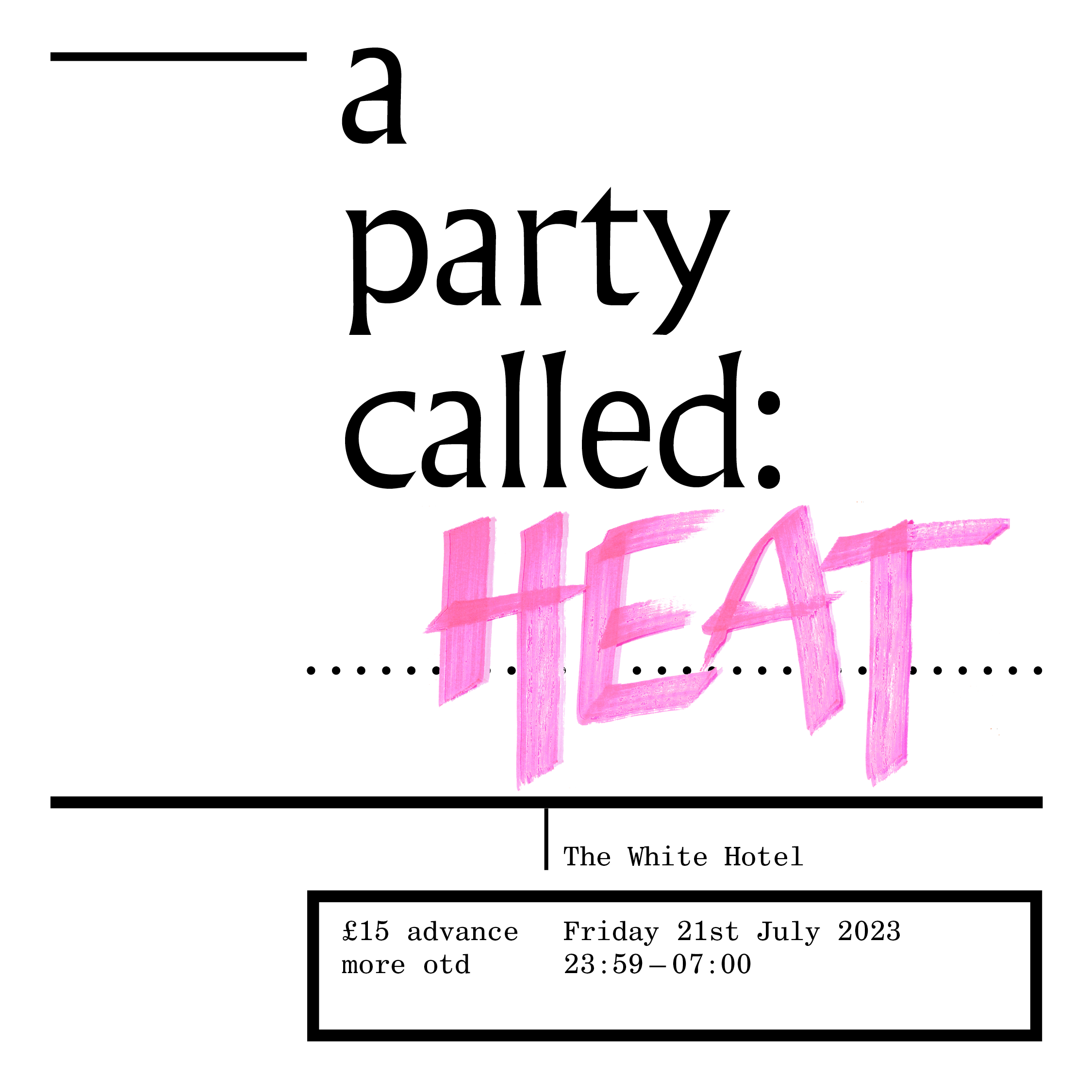 a party called: Heat - Página frontal