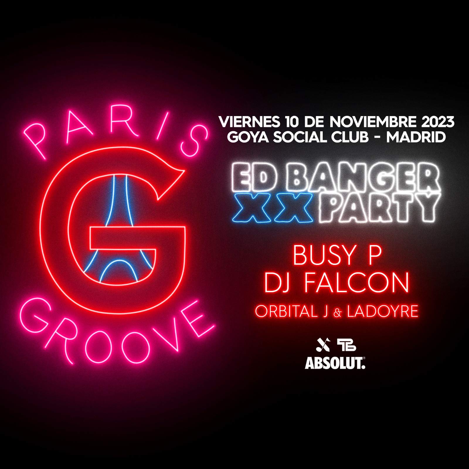 GOYA x Ed Banger pres. Busy P & DJ Falcon - Página frontal