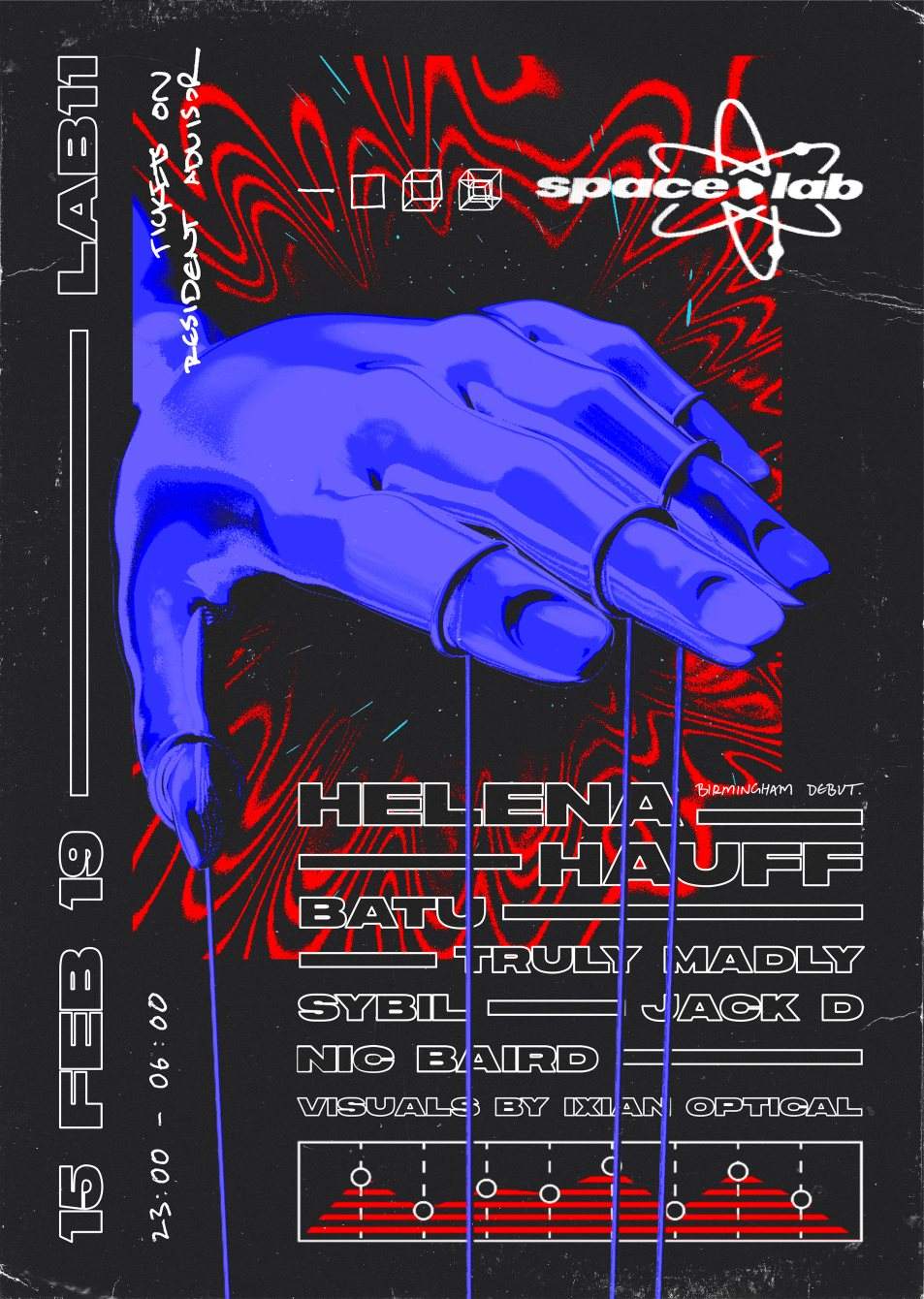 space•lab Launch Party with Helena Hauff, Batu, Truly Madly & Sybil, - Página frontal
