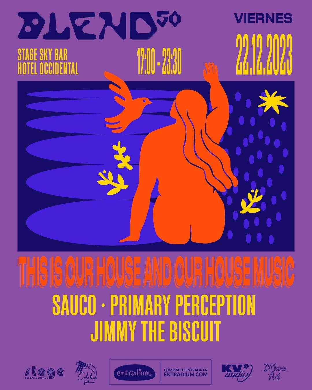 Blend50: Primary Perception, Sauco, Jimmy The Biscuit - フライヤー表