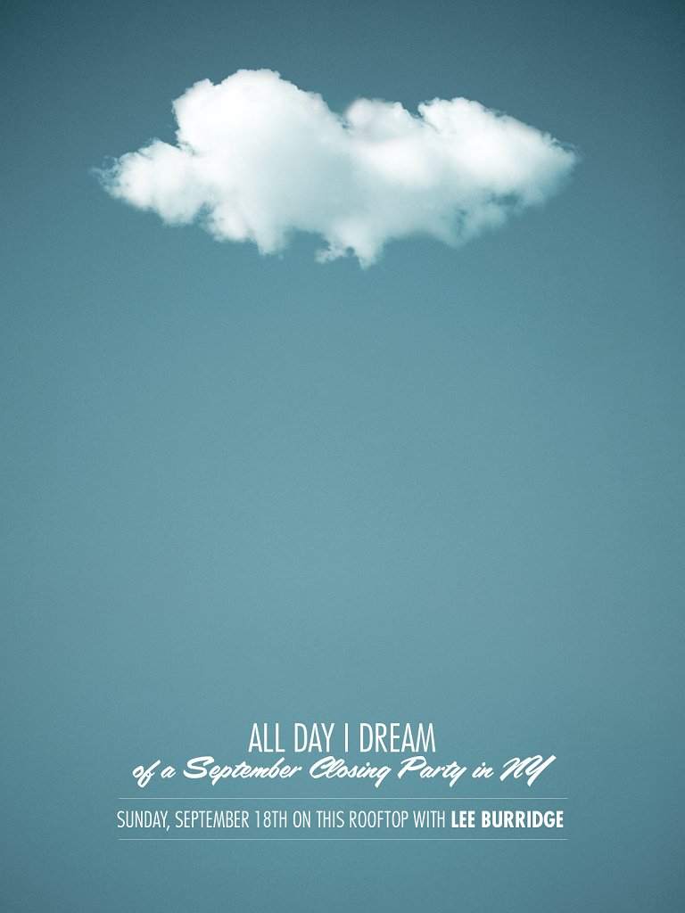 All Day I Dream - フライヤー表